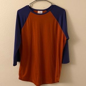 Lularoe Randy baseball tee size large
